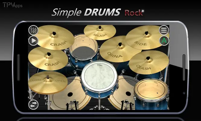 Simple Drums Rock android App screenshot 2